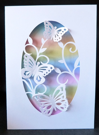 Trio of Butterflies Aperture Card by Shirley Young