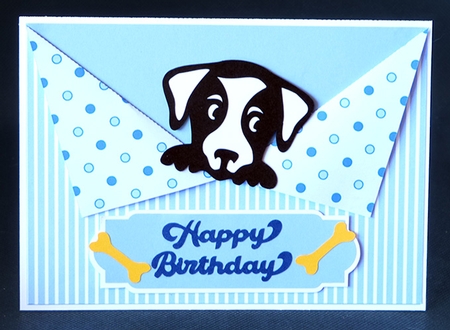Peeping Puppy Card by Shirley Young