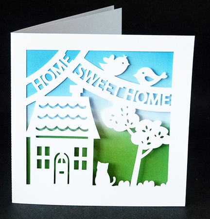 Home Sweet Home House Card by Shirley Young