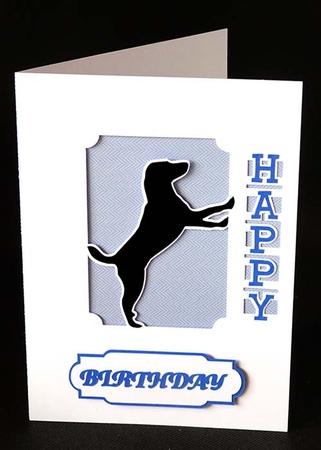 Happy Birthday Dog Card by Shirley Young