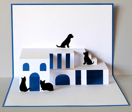 Pop Up House Card by Shirley Young