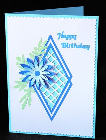 Diamond Aperture Overlay Card by Shirley Young