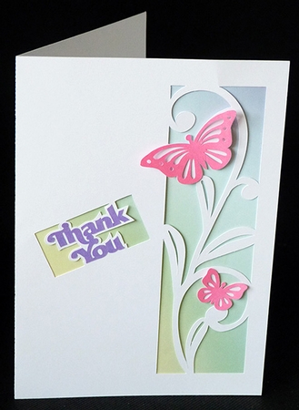 Thank You Butterfly Card by Shirley Young