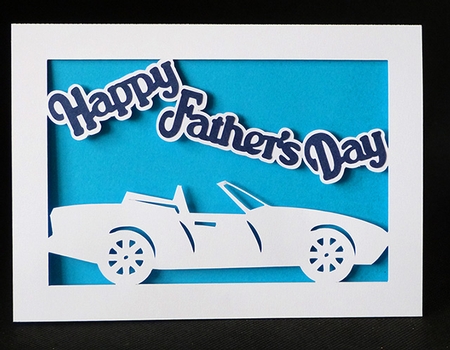 Fathers Day Car Card by Shirley Young