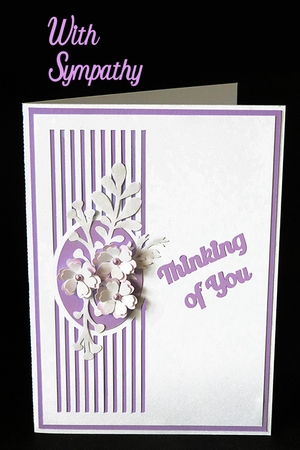 Thinking of You Overlay Card with sentiments by Shirley Young