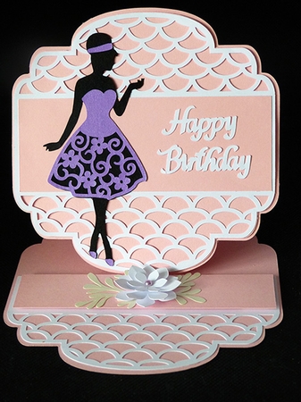 Fashion Easel Card by Shirley Young