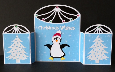 Penguin Double Fold Card by Shirley Young