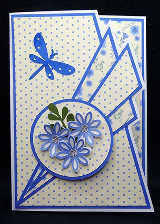 Geometric Shaped Edge Card by Shirley Young