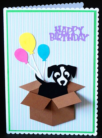 Box Puppy Card by Shirley Young