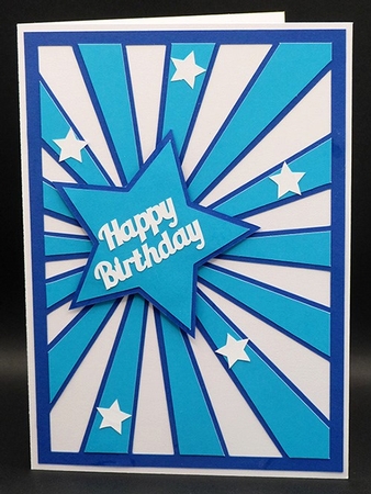 Sunburst Birthday Card by Shirley Young