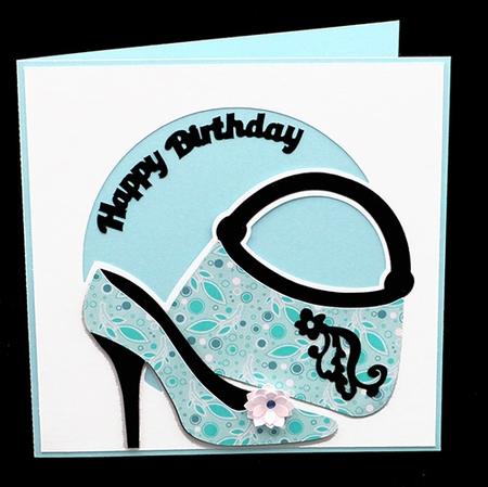 Handbag and Shoe Overlay Card by Shirley Young