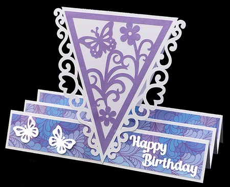Butterfly Accordian Card by Shirley Young