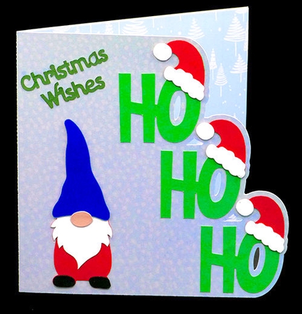 Ho Ho Ho Gnome Card by Shirley Young