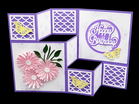 Flower Shutter Card by Shirley Young
