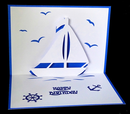 Sailboat Pop Up Card by Shirley Young