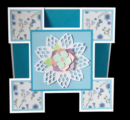 Lattice Flower Cut Out Card by Shirley Young