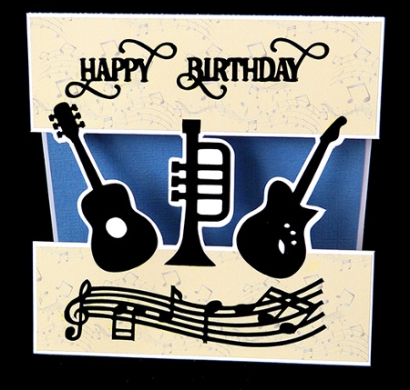 Musical Split Card by Shirley Young
