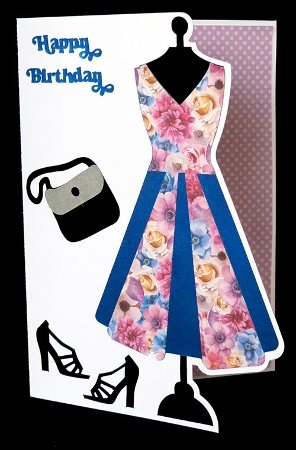 Dress Over the Edge Card by Shirley Young