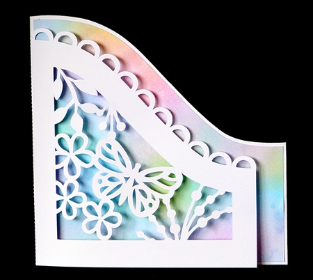 Shaped Butterfly Cut Out Card by Shirley Young