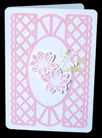 Scalloped Lattice Overlay Card by Shirley Young
