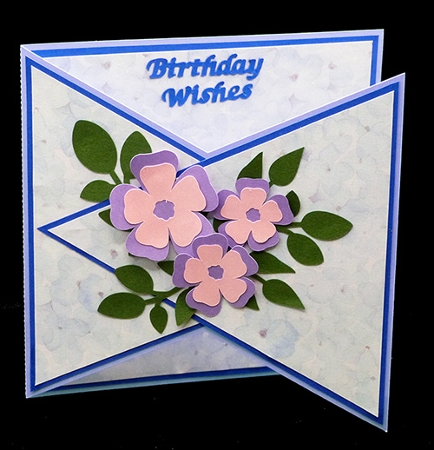 Floral Crossover Card by Shirley Young