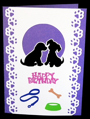 Two Puppies Card by Shirley Young