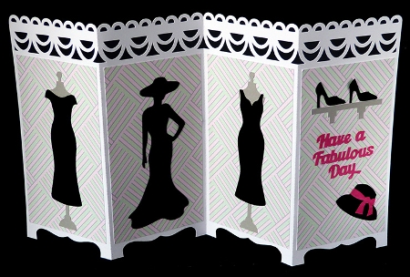 Screen Fold Fashion Card by Shirley Young