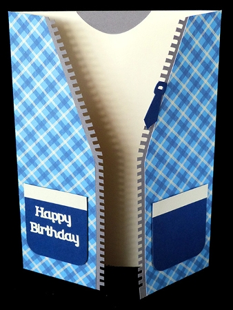 Zipper Gatefold Card by Shirley Young
