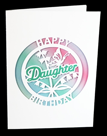 Daughter Bluebell Aperture Card by Shirley Young