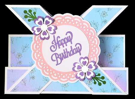 Cross Over Step Card by Shirley Young