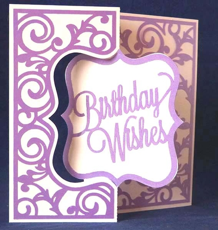 Birthday Wishes Bracket Swing Card by Shirley Young