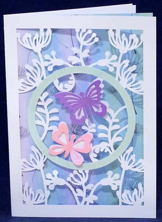 Dandelions and Butterflies Card by Shirley Young