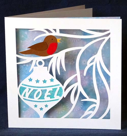 Noel Bauble Card by Shirley Young