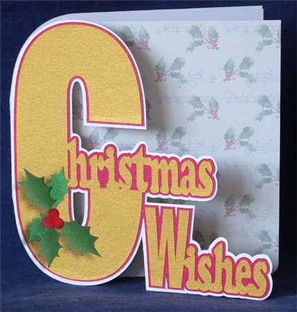 Christmas Wishes With Holly Card by Shirley Young