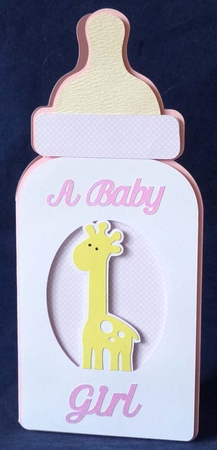 Baby Bottle Card and Envelope by Shirley Young