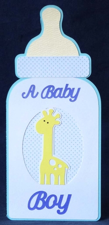 Baby Bottle Card and Envelope by Shirley Young