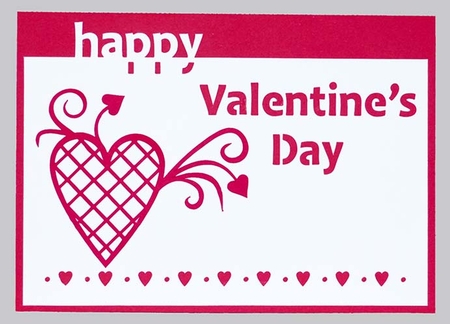 Happy Valentines Day Panel Card by Shirley Young
