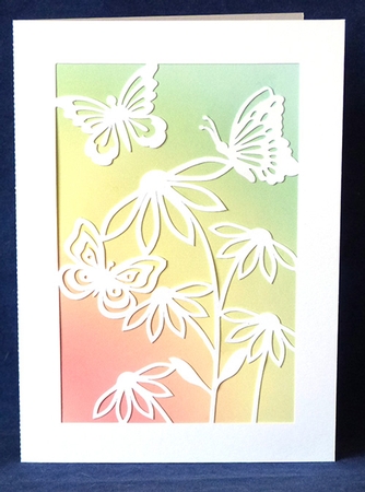 Daisies and Butterflies Card by Shirley Young