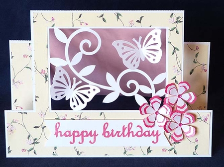 Butterflies Step Card by Shirley Young