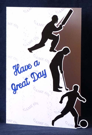 Sports Card and Backing Paper by Shirley Young