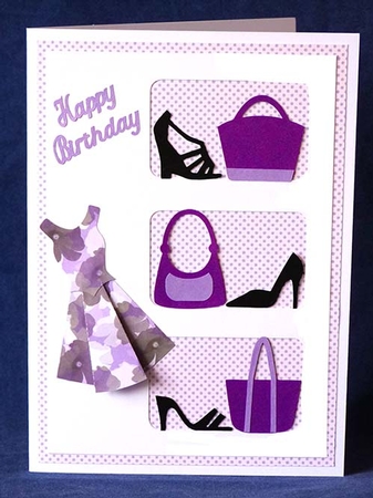 Shoes and Bags Overlay Card by Shirley Young