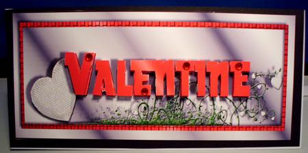 Valentine Large Dl Card with Decoupage by Shirli Walker