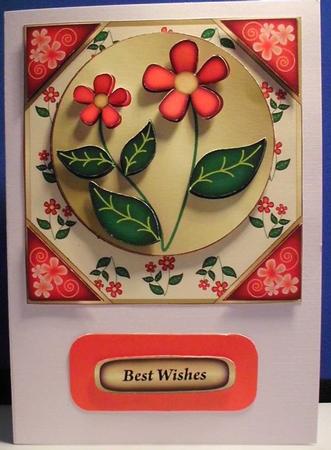 Red Flowers Cut and Fold 2 by Shirli Walker