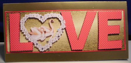 Love Swans Large Dl by Shirli Walker