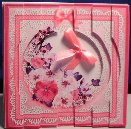 Spring Flowers Circular Side Stacker by Shirli Walker
