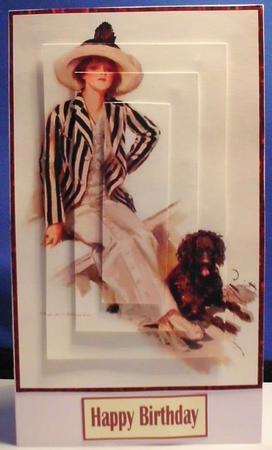 Vintage Woman of Class Pyramid Topper by Shirli Walker