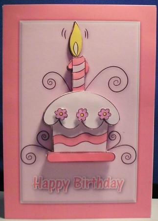 Birthday Cupcake Quick Card by Shirli Walker