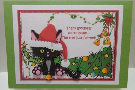 Pussy cat calamity Christmas by Shonni Moore