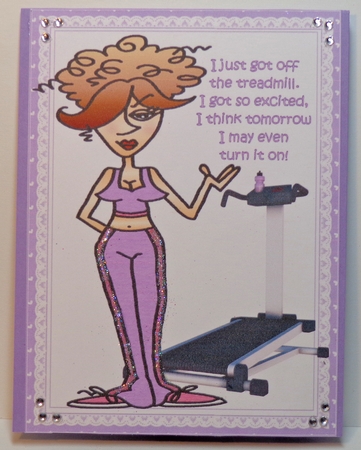 Rita on the treadmill mini kit by Shonni Moore