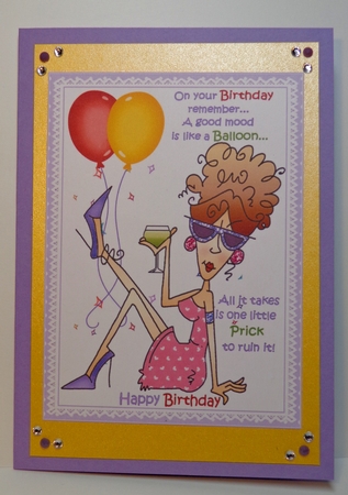 Rita and her birthday balloons by Shonni Moore